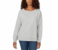 Buffalo Women's Long Sleeve Crewneck French Terry Pullover Sweater Sweatshirt