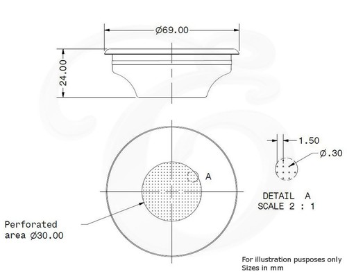 Sieb-Einsatz für FAEMA E61 Ersatz für Espresso Siebträger 7g 1 Tasse - Bild 6 von 8