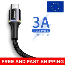Baseus Fast Charge 3A USB C USBC USB Type C Cable Samsung Xiaomi OnePlus