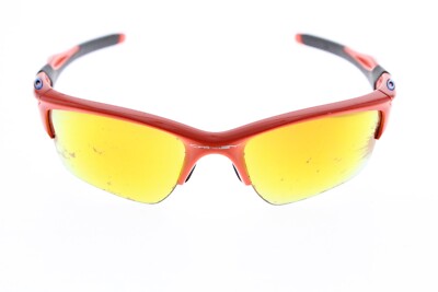 RARE! Oakley Half Jacket 2.0 Team Orange/Black Blue Yellow Iridium