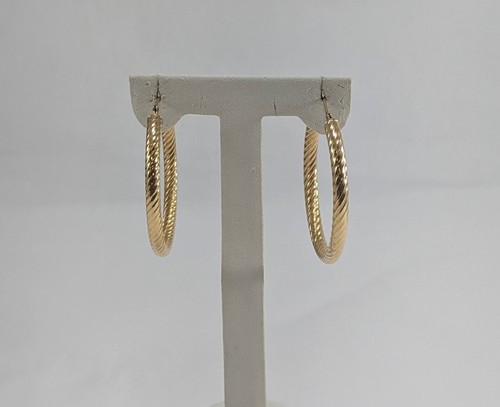 14K Gold, Hoop Earrings