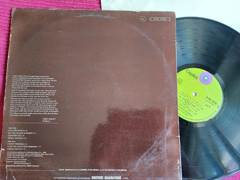 GRAND FUNK RAIL ROAD - Survival - 1st Press French 1971 - Photo 3/3