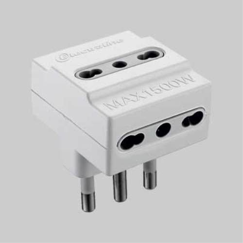 Adattatore triplo 16a 2p+t - presa 10/16a 2p+t ELECTRALINE
