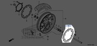 Honda 2014-2018 Cb Cbr Linke Vordere Bremsscheibe 45351-MJE-D01 Neu Oem