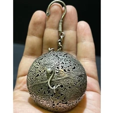 ancient near eastern cleaned silver openwork astrological amulet very rare