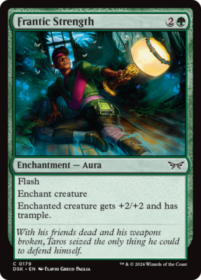 x4 Frantic Strength DSK Duskmourn MTG 179 COMMON M/NM 4x
