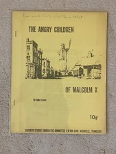 The Angry Children Of Malcolm X FIRST EDITION 1966 Julius Lester Black PowerMvmt