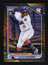 2024 Bowman Chrome Prospects Gold Reptilian Refractor 18/50 Waner Luciano ez6