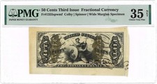 50 Cents Third Issue Fractional Currency PMG CH VF 35 NET