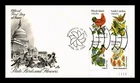 DR JIM STAMPS US COVER STATE BIRDS AND FLOWERS FDC SETENANT ARTCRAFT CACHET