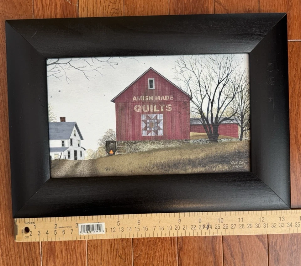 Billy Jacobs Quilt Barn Farmhouse Primative Rustic-Framed 9.5" x 13.5" - Image 2 of 4