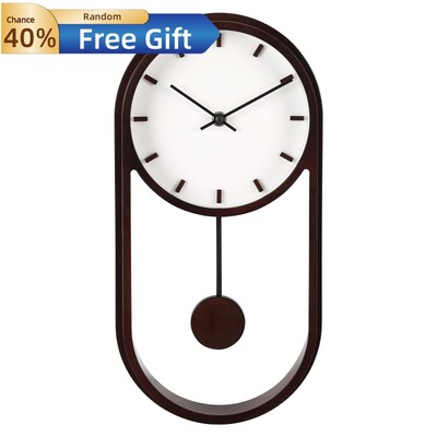   Better Homes & Gardens Quartz Pendulum Clock - 7.8'', Modern, Easy Install  