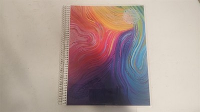 Erin Condren 8.5''x11'' Lined Platinum Spiral Notebook, Evolve, 160 Pages, 80 Lb