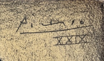 Pablo Picasso 1929 Pencil Drawing Hand Signed Modern Art Design