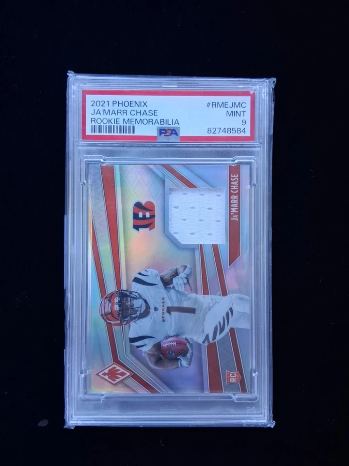 Ja'mar Chase 2021 Phoenix Rookie Memorabilia  (#148/#199) PSA 9 - Image 2 of 4
