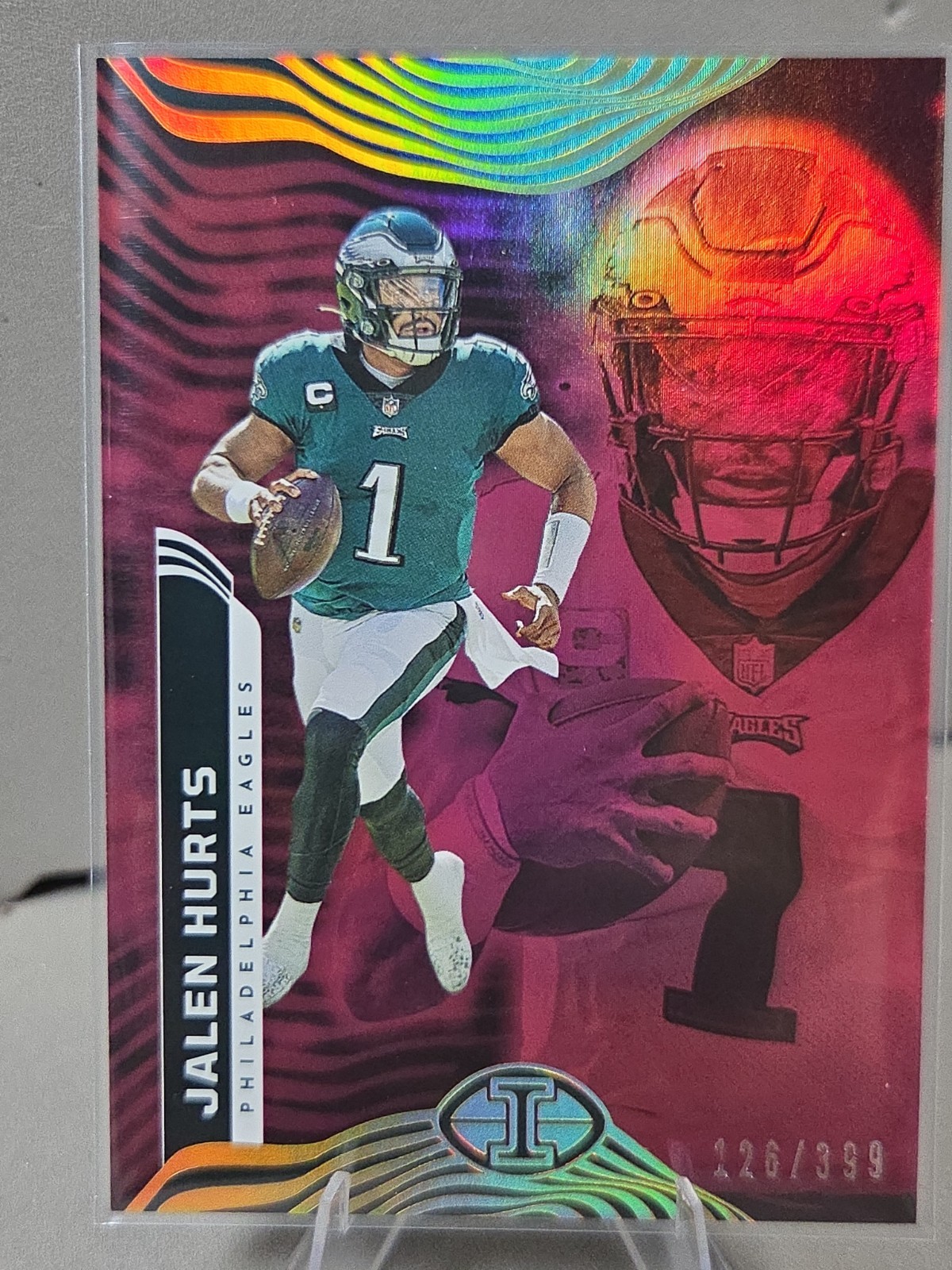 2022 Panini Illusions - Jalen Hurts #79 Trophy Collection Pink /399