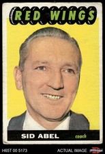 1965 Topps #41 Sid Abel Red Wings COACH HOF 1.5 - FAIR