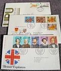 GB 1973/4 U.P.U./Explorers & Medieval warriors x 3 FD cover....0d