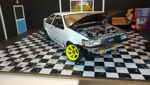 Pandora 1/10 RC Car Painted Body Toyota AE86 Corolla Levin 3DR with Engine Room - Picture 3 of 5