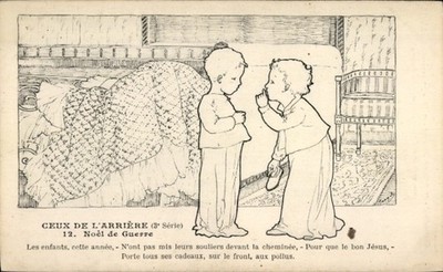 CPA Ceux de l'Arriere, Noel de Guerre, Les Enfants, cette annee - 4594493
