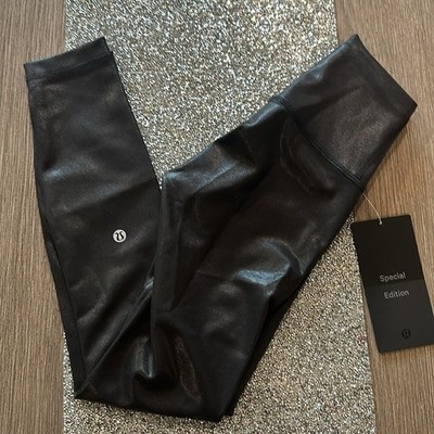 Lululemon Wunder Train High-Rise Tight 25'' Foil size 0 NWT Radiate Foil Black