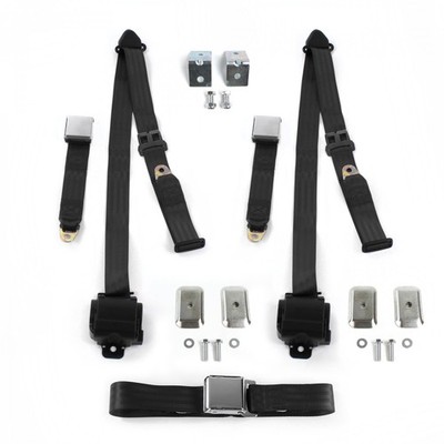 Fits Chrysler New Yorker 1949-1954 Airplane 3pt BK Bench Seat Kit w/Brackets 3 B