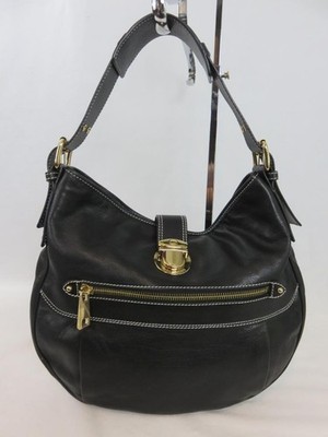 NEW Mark Jacobs Collection Classic Hobo Bag Black Pebbled Leather Italy NWOT