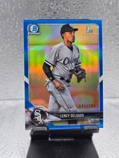 2018 Bowman Draft Chrome Lency Delgado Blue 1st Bowman 46/150!