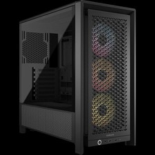 CORSAIR - FRAME 4000D RS ARGB ATX Mid-Tower PC Case - Black - Open New