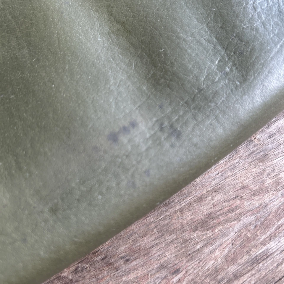 Cartera sin asas Rolfs cremallera alrededor cuero genuino doble cremallera verde organizador Foto 3 de 4