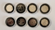 Gibraltar Christmas 50p 8 Coin Set 2017 To 2024 