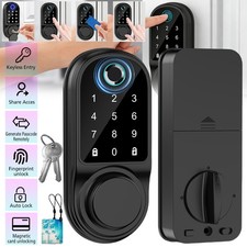 Bluetooth Smart Door Lock Handle Fingerprint Keyless Entry Digital Keypad Lock