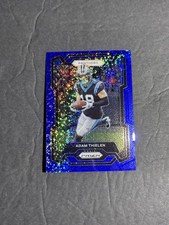 2023 Panini Prizm Adam Thielen #37 Blue Sparkle Prizm #/96