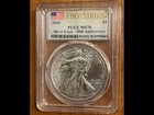 2016 American Silver Eagle $1 PCGS MS-70 (30th Anniversary)
