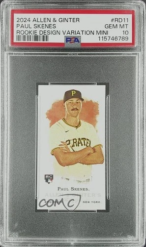 2024 Allen & Ginter Mini Rookie Design Variations Paul Skenes PSA 10 GEM MT RC