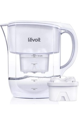 Levoit LV110WP Water Filter Pitcher for Tap and Drinking Water with 1 Filter