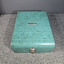 Sears Roebuck And Co. “TOWER” Green Marbled Lock Box No Key Vintage MCM
