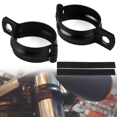 2x Motorrad 37mm-50mm Vorne Gabel Halter Klemme Blinkerhalterung Halterung