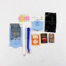 Lot of Assorted Sewing Tools Accessories Needles Tracing Wheel Pencil