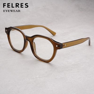 Anti Blue Light Oval Eyeglasses Men Women Fashion Clear Lens Glasses Frames Hot