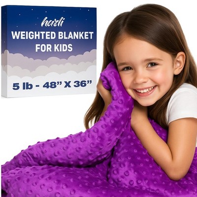 Super-Soft Kids Weighted Blanket Pounds Easy to Clean, Washable Minky  - Main Image