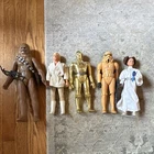 Kenner Star Wars 1978 Vintage Action Figure Lot Chewbacca Luke C-3PO Leia