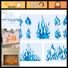 5 Flame Stencils for Airbrush Art - Reusable Fire Templates for Crafts  Decor 