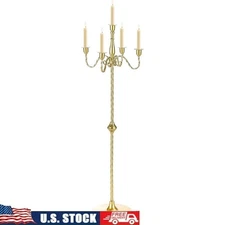 Tall Gold Metal Candelabra Candle Holders Centerpieces Weddings Parties Decor US