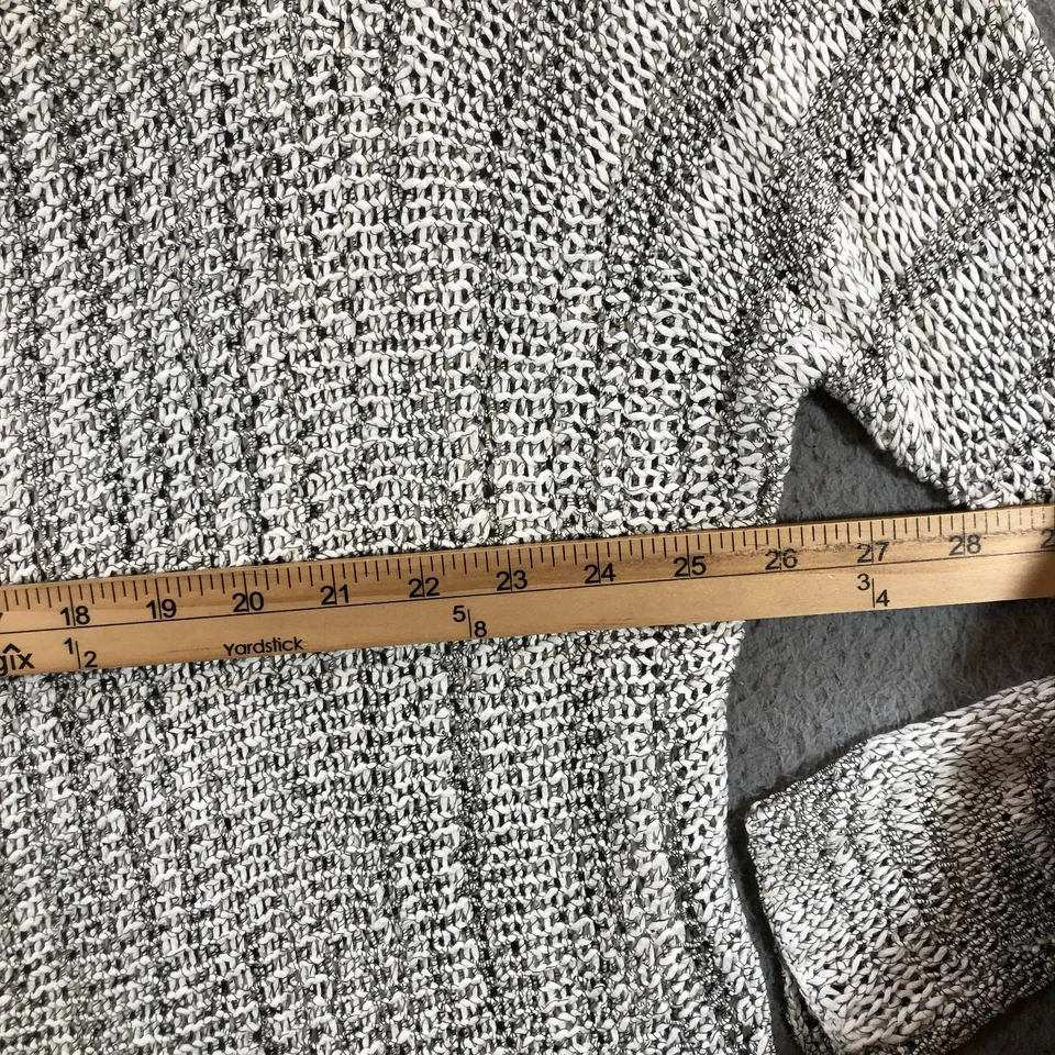 头盔 lang 上衣女式 L 灰色开放式针织 SW-SW0722 钩针超大透明 — 第 3/4 张图片