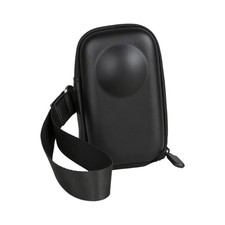 For Insta360 X6 Carrying Case Lightweight Water Resistant PU Storage Bag Black