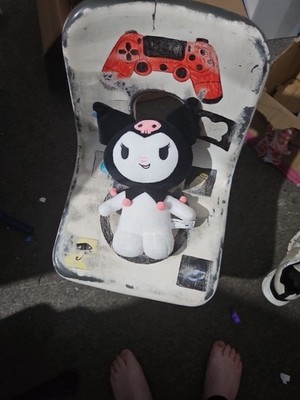 Sanrio Kuromi Plüschtier Hello Kitty schwarz-weiß 30 cm 