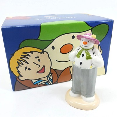 Coalport Figurine The Snowman Dressing Up Ceramic Figurine Collectible with Box