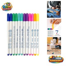 Creative Sew and DIY Projects with 12 Disappearing Ink Fabric Pens, 7 Colors