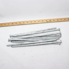 (10-Pk) 6D Hot-Dipped Galvanized Finishing Nails 12" X 3/8" 